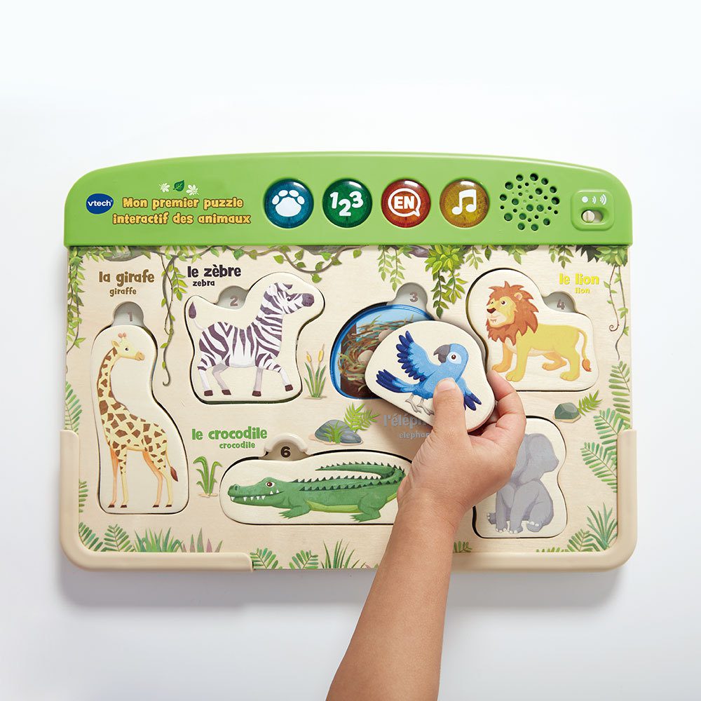 Mon Premier Puzzle Interactif Des Animaux Vtech Lesjouets Ma