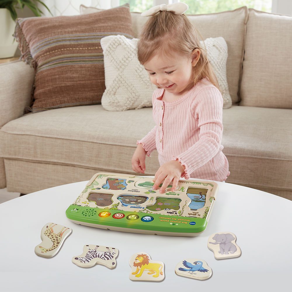 Mon Premier Puzzle Interactif Des Animaux Vtech Lesjouets Ma