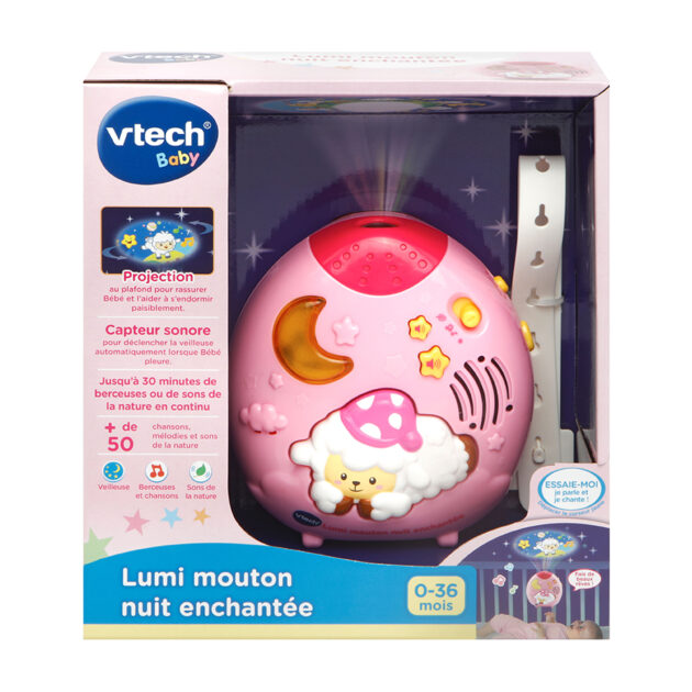 Lumi mouton nuit enchantée rose VTech Lesjouets ma