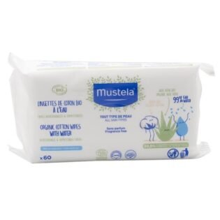 Lingettes de Coton Bio à l'Eau certifiées BIO - Mustela