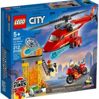L'hélicoptère de secours des pompiers - Lego