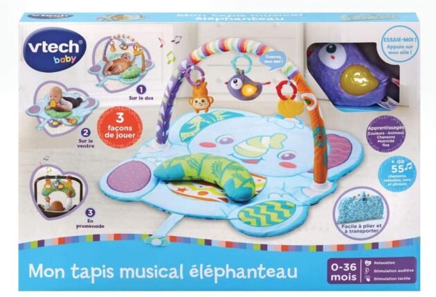 Mon Tapis Musical Éléphanteau Évolutif / 0-3 Ans – Vtech