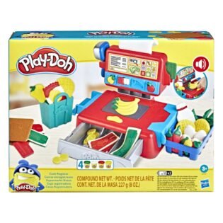 Caisse enregistreuse avec 4 pots de pâte à modeler - Play-doh