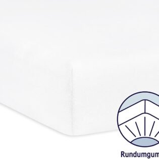 Drap-housse pour lit enfant - 60 x 120 cm/70 x 140 cm - Blanc- Julius Zöllner