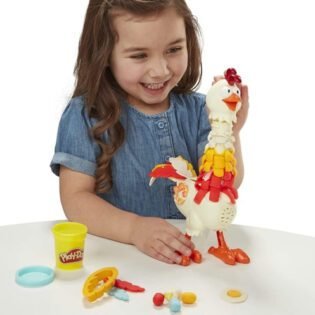 Ensemble de jeu Animal Crew Hen Fun Feathers- Play Doh