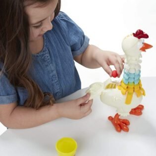 Ensemble de jeu Animal Crew Hen Fun Feathers- Play Doh