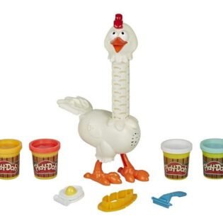 Ensemble de jeu Animal Crew Hen Fun Feathers- Play Doh