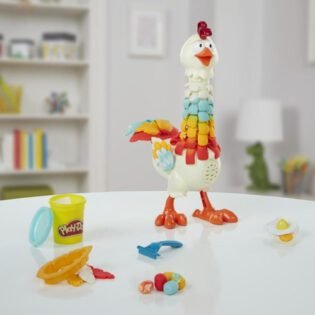Ensemble de jeu Animal Crew Hen Fun Feathers- Play Doh
