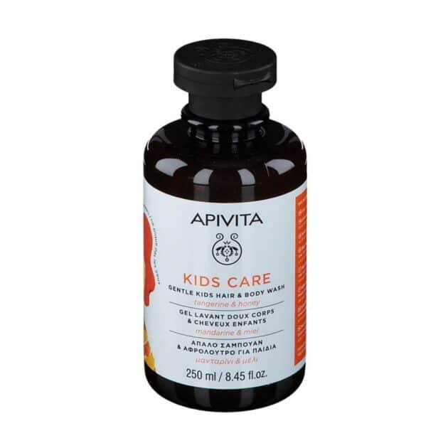 apivita-gel-bebe.jpg Gel cheveux & corps pour enfants mandarine/miel 250 ml - Apivita