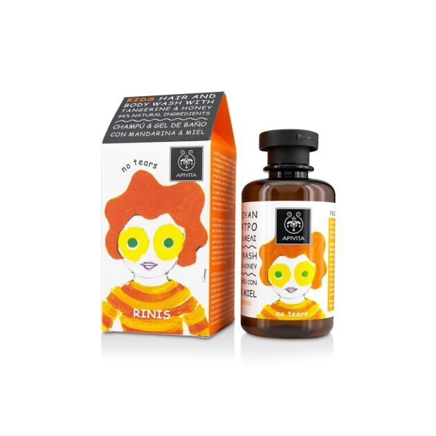 apivita-gel-bebe-maroc.jpg Gel cheveux & corps pour enfants mandarine/miel 250 ml - Apivita