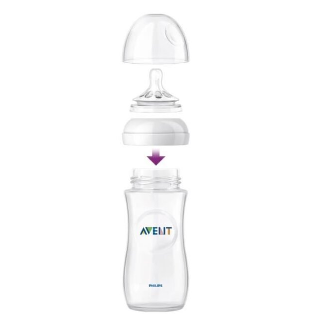 Biberon Natural 1mois+ 260 ml Bleu - Philips avent