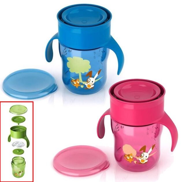 Avent : tasse Grown Up d'apprentissage anti fuites 360°
