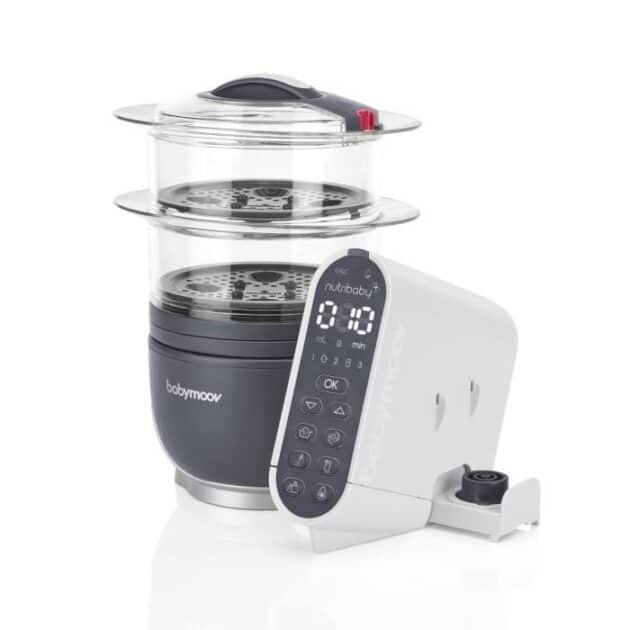 Babymoov: Cuiseur vapeur NUTRIBABY + GREY 5 en 1