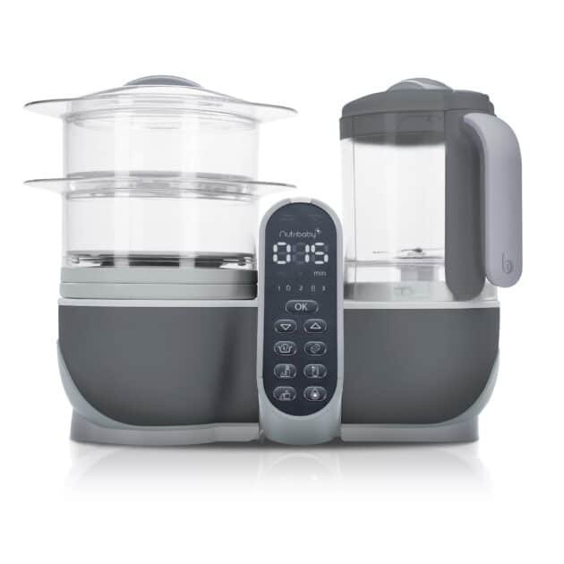 Babymoov: Cuiseur vapeur NUTRIBABY + GREY 5 en 1