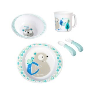 badabulle : Coffret repas Castor bleu