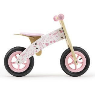 Draisienne en bois Rose- Eurekakids