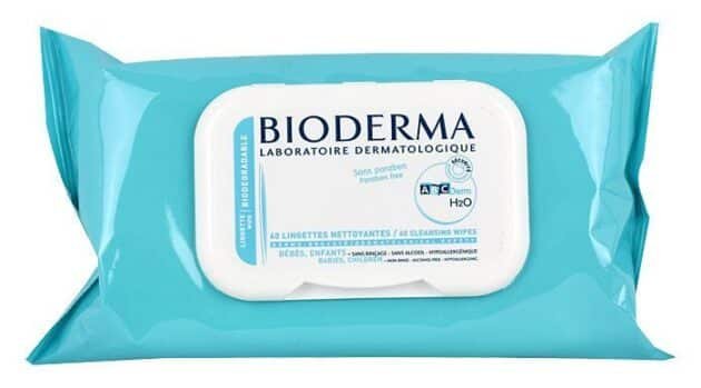 BIODERMA ABCDERM -H2O Lingettes nettoyantes - 60 pcs