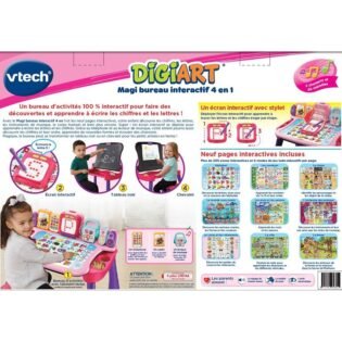 Magi bureau interactif 4 en 1 Rose - Vtech