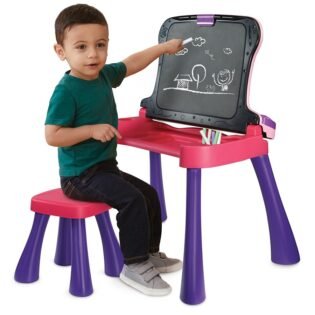 Magi bureau interactif 4 en 1 Rose - Vtech