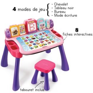 Magi bureau interactif 4 en 1 Rose - Vtech