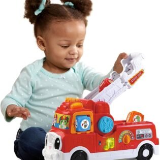 Camion Caserne de Pompiers, échelle, camion, hélicoptère - Vtech