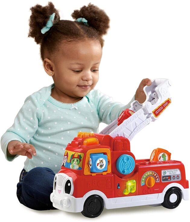 Camion Caserne de Pompiers, échelle, camion, hélicoptère - Vtech