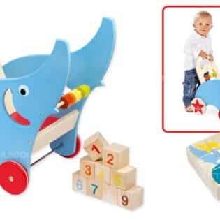 Chariot de marche Elphy Push'N Roll - Janod