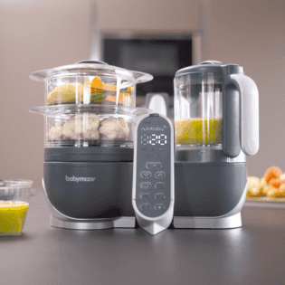 Babymoov: Cuiseur vapeur NUTRIBABY + GREY 5 en 1