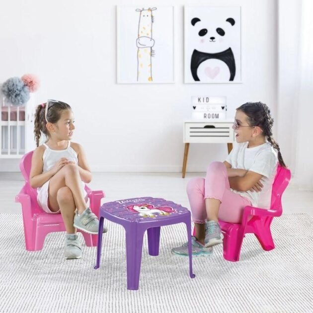 dolu2503unicorntableand2chairsset_forgirls2.jpg Ensemble Table et deux Chaises UNICORN - Dolu