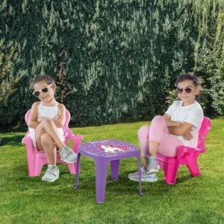 dolu2503unicorntableand2chairsset_forgirls3.jpg Ensemble Table et deux Chaises UNICORN - Dolu