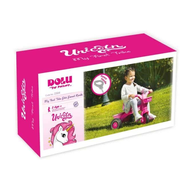 Licorne Mon Premier Tricycle Avec Poignée Parentale - Dolu