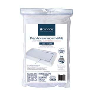 Drap Housse imperméable 70x140 - Candide