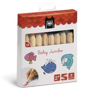 Crayons de couleur à bouts arrondis - 24m+- Eurekakids