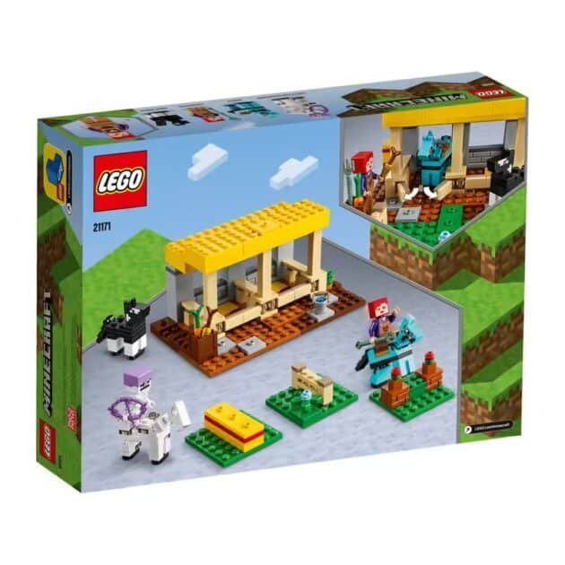 Minecraft L’écurie Jouet Ferme avec Figurine Cavalier Squelette - Lego