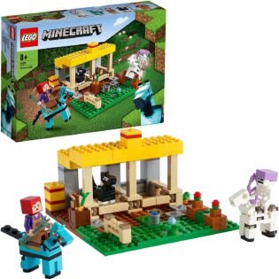 Minecraft L’écurie Jouet Ferme avec Figurine Cavalier Squelette - Lego