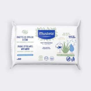 Lingettes de Coton Bio à l'Eau certifiées BIO - Mustela