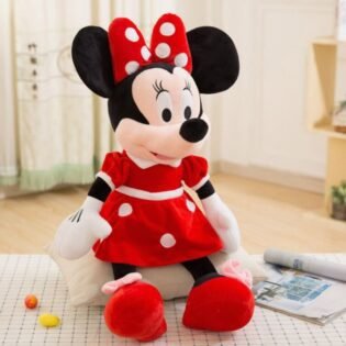 Peluche Minnie douce 90 cm - rouge