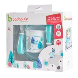 badabulle : Coffret repas Castor bleu