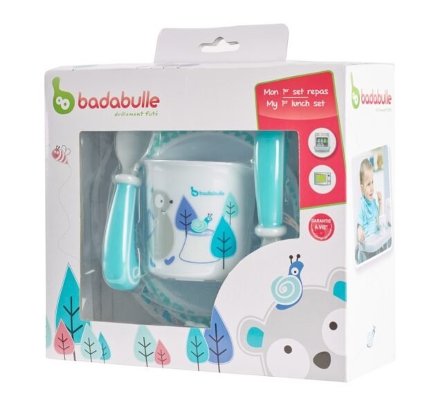 badabulle : Coffret repas Castor bleu