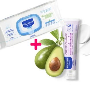 Offre Pack : Crème de change 100 ml + lingettes - Mustela