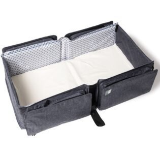 new-baby-travel-doomoo-basics-dark-grey5.jpg Sac de voyage New Baby Travel 2en1 - Doomoo