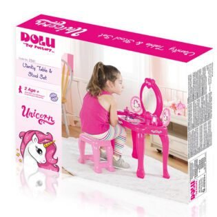 Coiffeuse de maquillage à pieds Licorne - Dolu