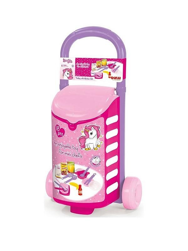 Chariot Unicorn avec set de cuisine - Dolu