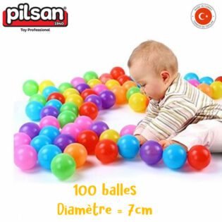 100 Balles de diamètre 7cm - Pilsan