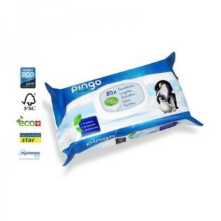 Lingettes écologiques PH Naturel pour peaux sensibles -  Pingo