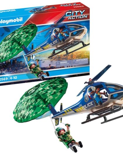 Hélicoptère de police et parachutiste 70569 - Playmobil