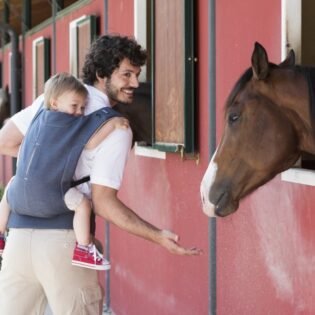 Porte-bébé physiologique Denim - Myamaki