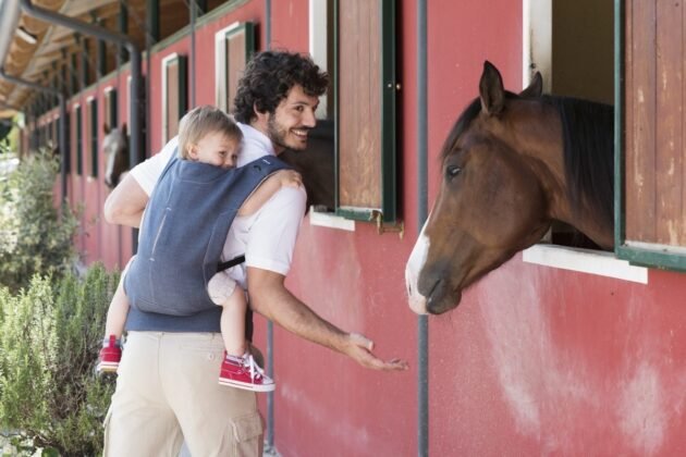 Porte-bébé physiologique Denim - Myamaki