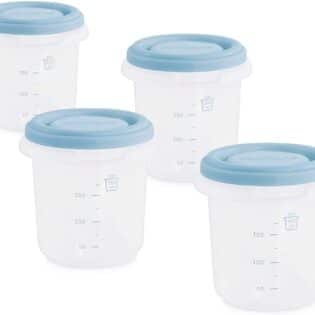 pots_conservation-lait.jpg Set de 4 Pot de conservation Bleu - Miniland