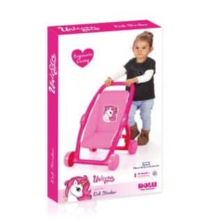 Poussette pour poupée motif licorne -Dolu